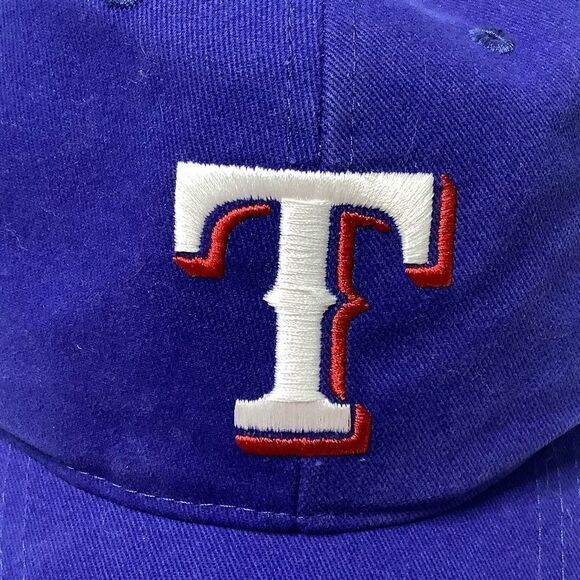 47 Brand Texas Ranger Kids Blue/White Baseball Cap Hook & Loop - Picture 6 of 11